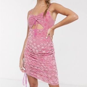 NWT for love and lemons Lusk velvet midi dress